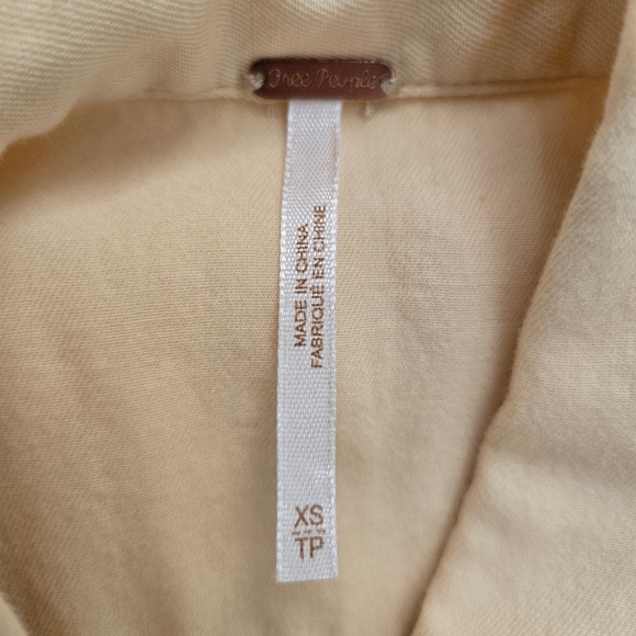 Free People Too Far Sleeveless Utility Vest Tunic. Size xsmall. Good preowned co - Picture 8 of 8